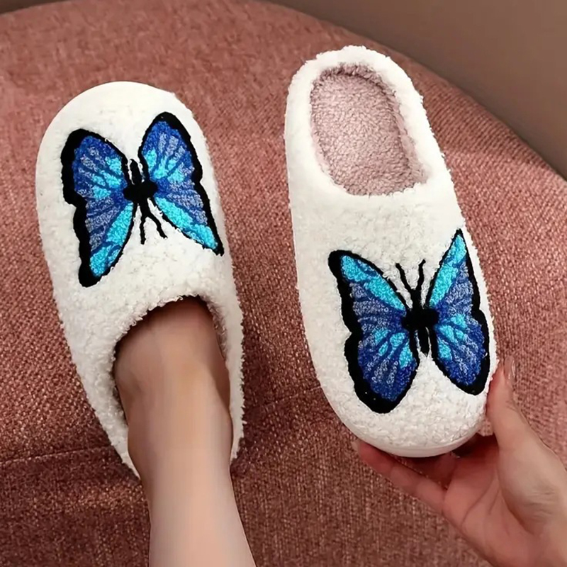 Embroidery Garments - Chinelos de Algodão Fluffy Unissex SHAJI