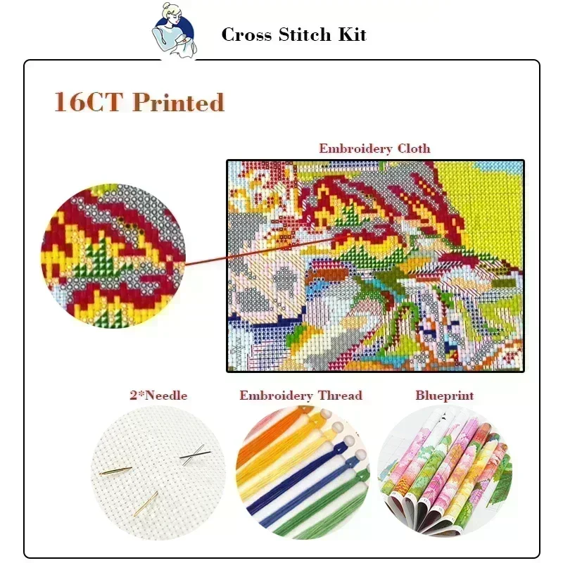 Joy domingo kit de ponto cruz  - Embroidery Meaning avaliação e preço