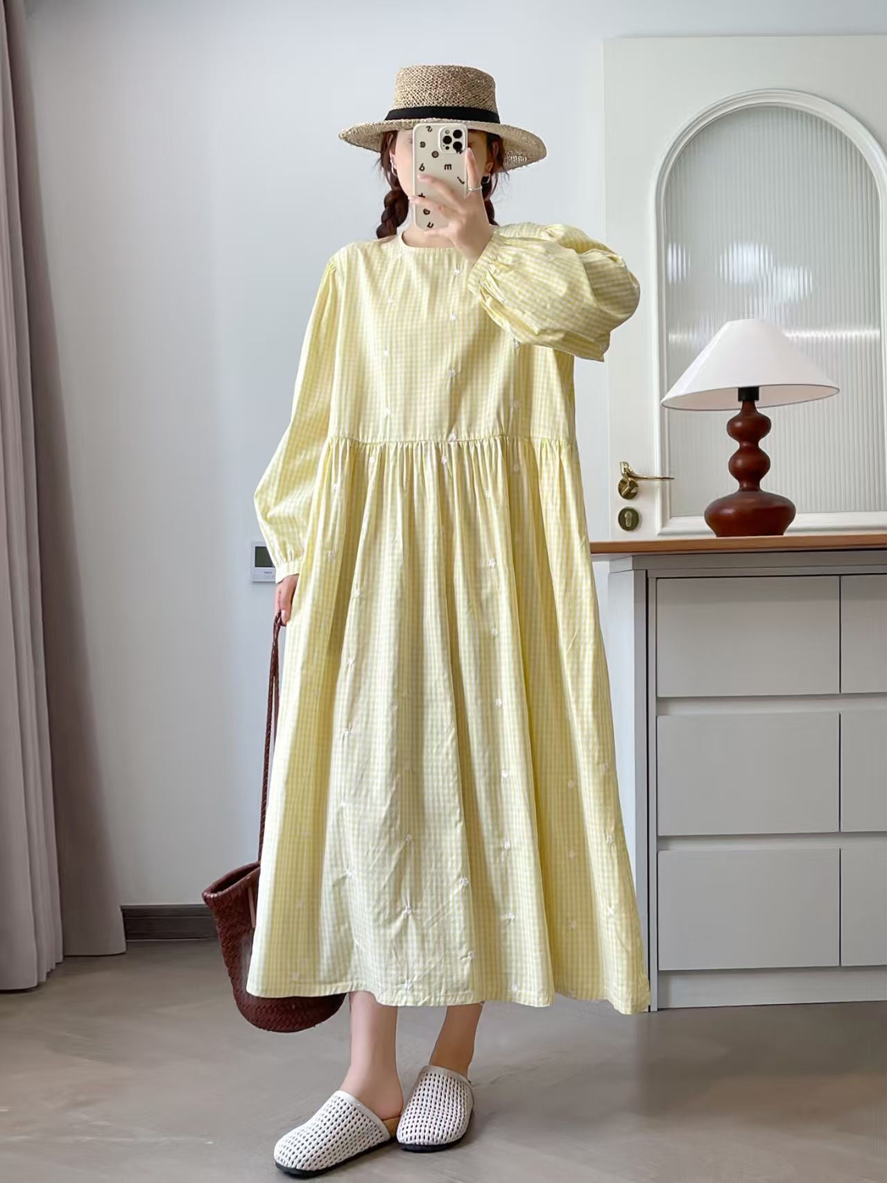 Busto 118cm mori menina outono - Embroidery Yellow Dress avaliação e preço