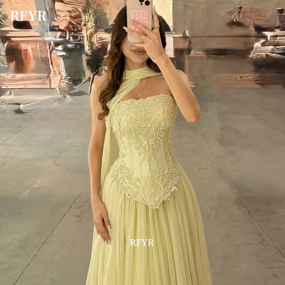Vestido de baile amarelo RFYR  - Embroidery Yellow Dress avaliação e preço